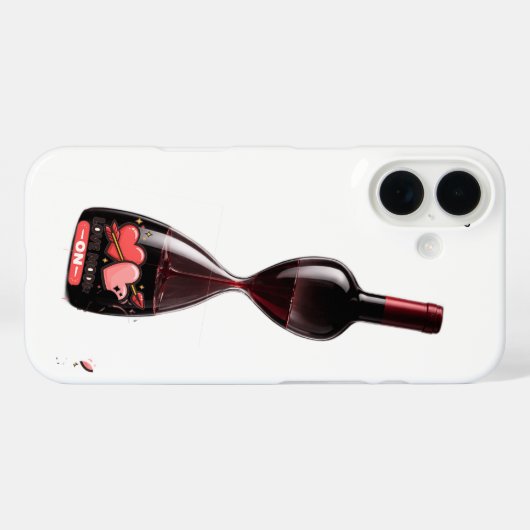 Wine Hourglass - Time Flowers Like Wine  Case-Mate iPhone Case (Achterkant (horizontaal))