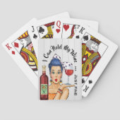 WINE-HUMOR-afspeelkaarten Pokerkaarten (Achterkant)