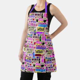 WINE Humor All-Over Print Schort
