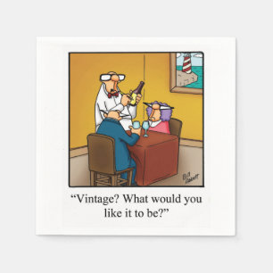 Wine Humor Cocktail Party Napkins Servet