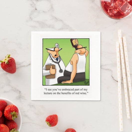 Wine Humor Cocktail Party Napkins Servet (Insitu)