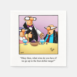 Wine Humor Cocktail Party Napkins Servet