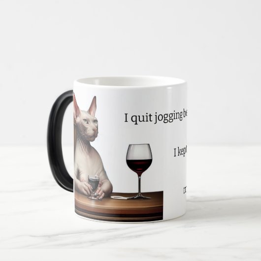 Wine Humor coffee Mug Magische Mok (Voorkant links)