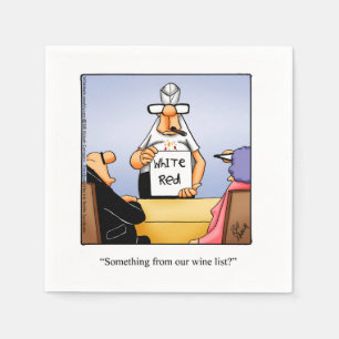 Wine Humor Party Napkins  Servet