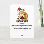 Wine Humor | Personalized Retro Pop Art Christmas Feestdagen Kaart (Achterkant)