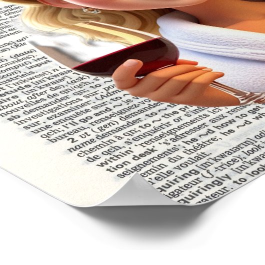 Wine is basically fruit salad poster (Hoek)