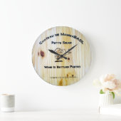 Wine Is Bottled Poetry Clock! Grote Klok (Huis)