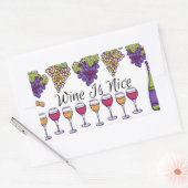 Wine Is Nice Sticker (Envelop)