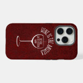 Wine Is The Answer Case-Mate iPhone Hoesje 15 Pro Case (Achterkant horizontaal)