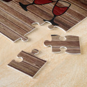 Wine Jigzaag Puzzle Legpuzzel (Zijkant)