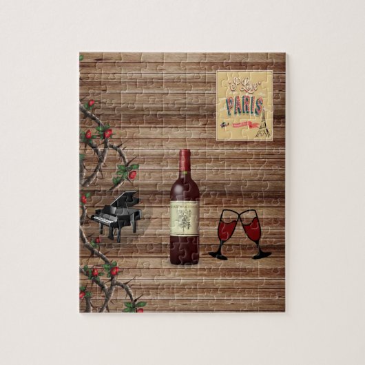 Wine Jigzaag Puzzle Legpuzzel (Verticaal)