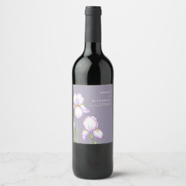  Wine Label  for a Modern Wedding.  Wijn Etiket