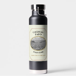 Wine Label Water Bottle Waterfles