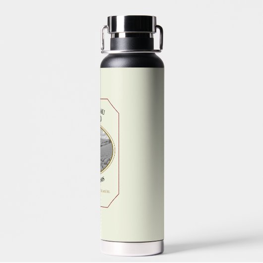 Wine Label Water Bottle Waterfles (Achterkant)