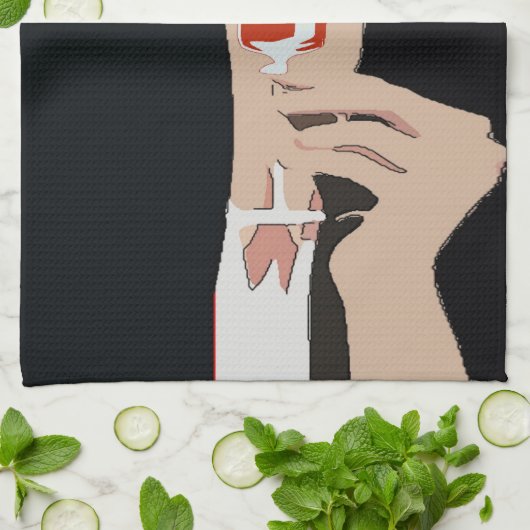 Wine Lady Theedoek (Gevouwen)