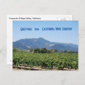 Wine Land California Briefkaart (Voorkant / Achterkant)