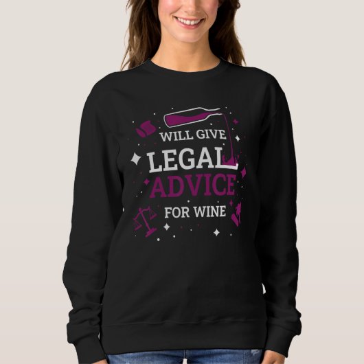 Wine Lawyer  Lawyer Trui (Voorkant)
