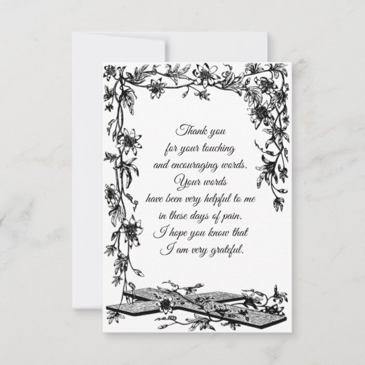 Wine Lijst - Hartelijk dank Bedankkaart (Voorkant)