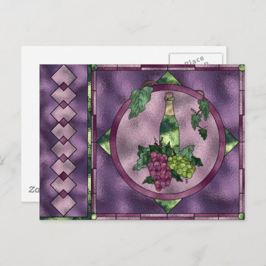 Wine Love Briefkaart (Voorkant / Achterkant)