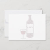 Wine Lover Blank Watercolor Notitiekaartje (Achterkant)