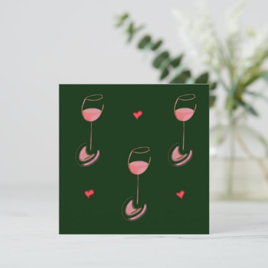 Wine lover card (Staand voorkant)