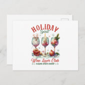 Wine Lover Club Feestdagenkaart (Voorkant / Achterkant)