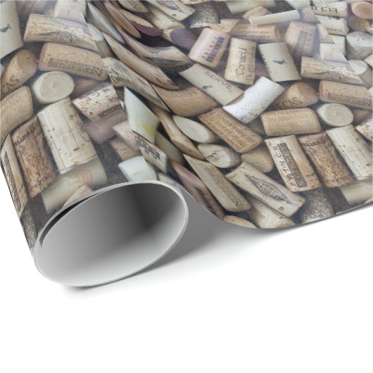 Wine Lover Corks Cadeaupapier (Rol Hoek)
