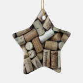 Wine Lover Corks Keramisch Ornament (Rechts)