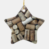 Wine Lover Corks Keramisch Ornament (Voorkant)