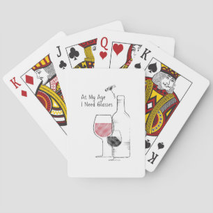 Wine Lover Funny Gifts Pokerkaarten