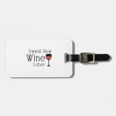 Wine Lover Funny Gym Workout Bagagelabel (Voorkant horizontaal)