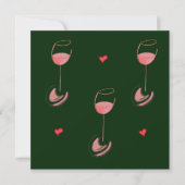Wine lover invitation bedankkaart (Voorkant)