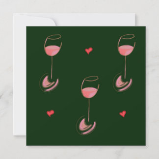 Wine lover invitation kaart