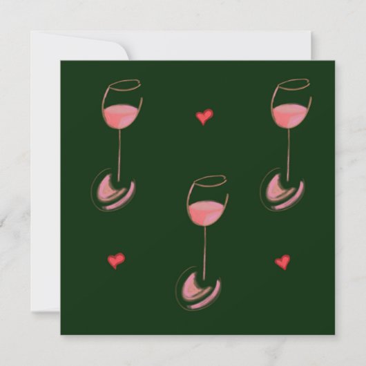 Wine lover invitation kaart (Voorkant)