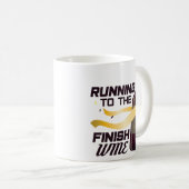 Wine Lover Marathon Runner Funny Coffee Mok Gift (Voorkant rechts)