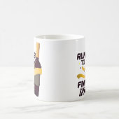 Wine Lover Marathon Runner Funny Coffee Mok Gift (Center)