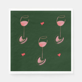 Wine lover napkins servet