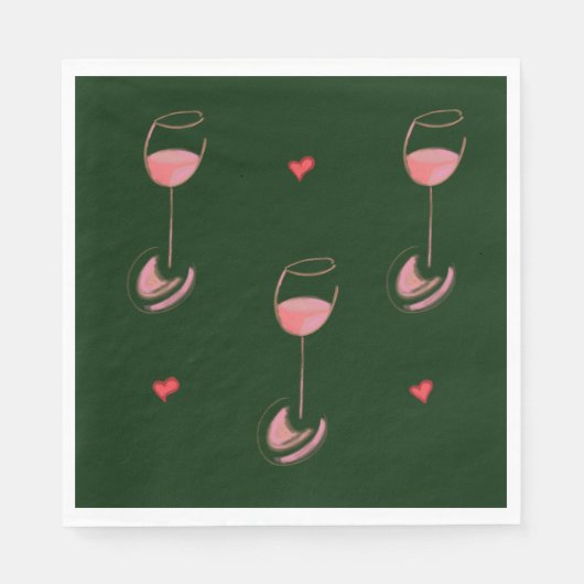 Wine lover napkins servet (Voorkant)