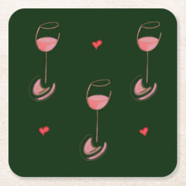 Wine lover paper coasters kartonnen onderzetters