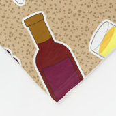 Wine Lover Patroon Fleece Deken (Hoek)
