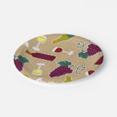 Wine Lover Patroon Papieren Bordje (Gekanteld)