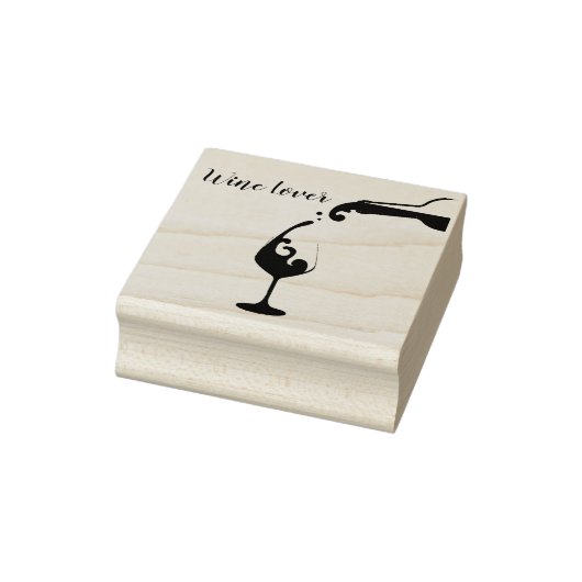 Wine Lover Stamp Rubberstempel (Stempel)
