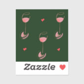 Wine lover sticker (Vel)