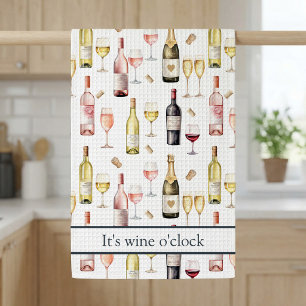 Wine Lover Wine o'clock Theedoek