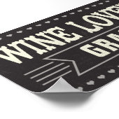 Wine Lovers Age Gracly Poster (Hoek)