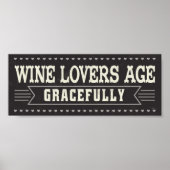 Wine Lovers Age Gracly Poster (Voorkant)
