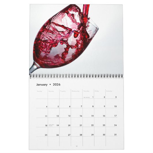 Wine Lovers Calendar Kalender (Jan 2026)