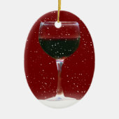 Wine Lover's Holiday Ornament (Voorkant)
