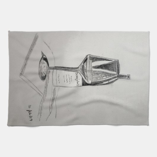 Wine Lovers Kitchen Towel Theedoek (Horizontaal)