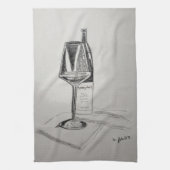Wine Lovers Kitchen Towel Theedoek (Verticaal)